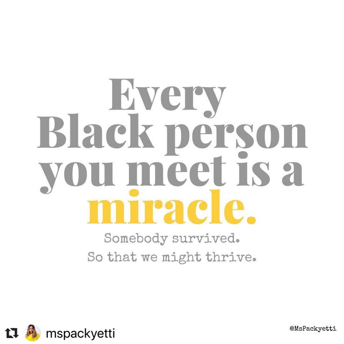jnthnnthnl's tweet photo. 💛 #Repost #MsPackyetti 'I am overwhelmed by this truth.
I said it in the caption, but it bears repeating. Happy #Juneteenth'. https://t.co/nEUfYEPlnb