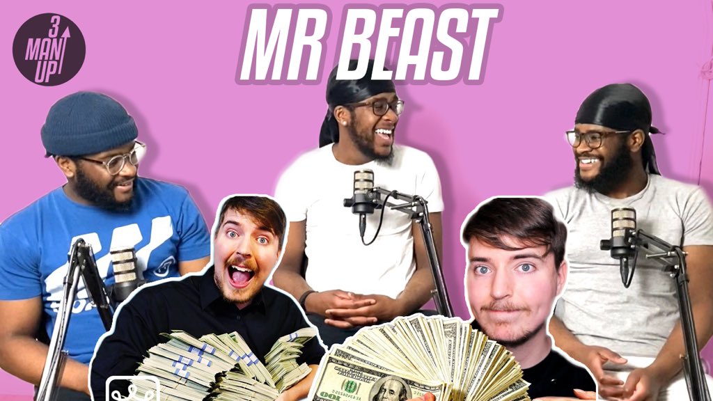 3ManUp_'s tweet photo. New Video out now❗️#3ManUp React to @MrBeastYT Videos he could not upload! 🤑 https://t.co/LaoFqXQWbo