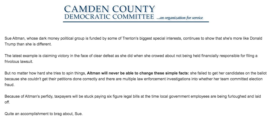 Camden County Dems tweet media