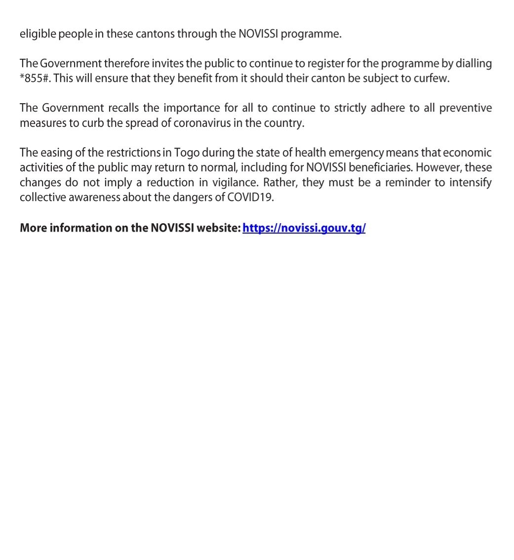 Novissi Togo tweet media