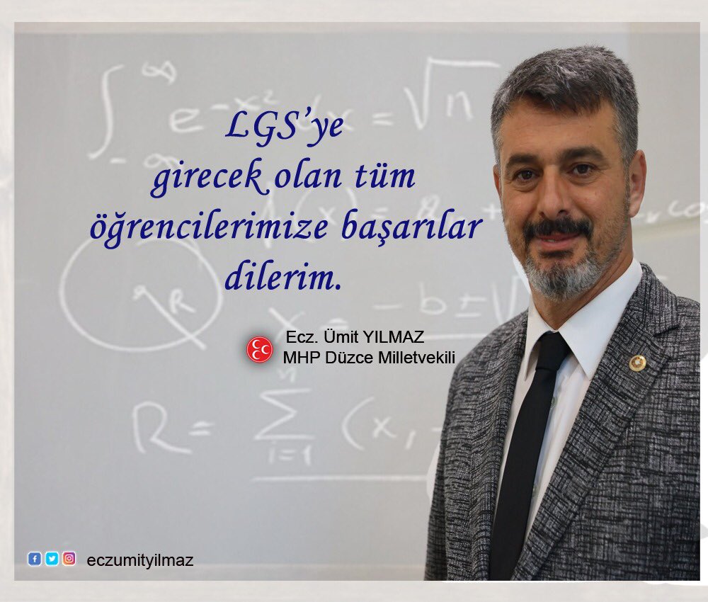 eczumityilmaz's tweet photo. Lise Geçiş Sınavına girecek olan tüm öğrencilerimize başarılar dilerim. https://t.co/3uSwVrA5j5