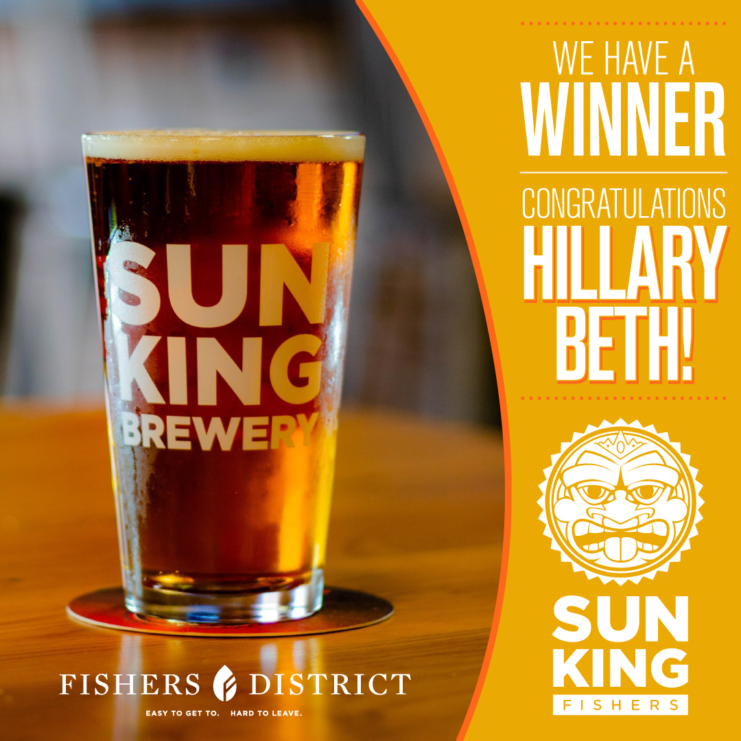 Congratulations, Hillary Beth! You are the winner of the Sun King Brewery gift bag! Please message us so we can ship your prize. 

Thank you to all who participated. Look for more contests in the coming weeks.