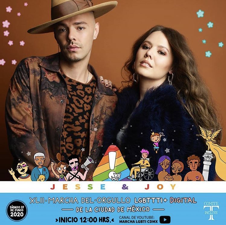 jesseyjoy's tweet photo. ¡Nos vemos el sábado 27 de junio en la 42da marcha del Orgullo LGBTI+ de la CDMX!
Debido a la pandemia, este año la fiesta será digital. Lxs esperamos para celebrar con orgullo que somos libres de amar a quienes amamos y de ser lo que queramos ser 🏳️‍🌈 https://t.co/rEzIMVstyj