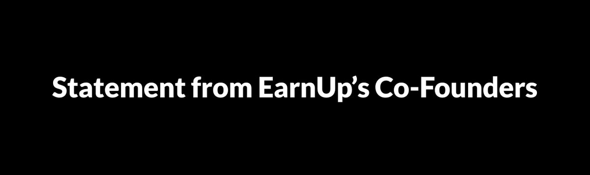 MatthewWINS's tweet photo. Nadim, myself, and the @EarnUp team stand with the black community. we are improving how we do business to have a greater impact on improving equity and justice in the financial industry. please read: https://t.co/ZtJdDXy7Qy https://t.co/zhVQCpyaCv