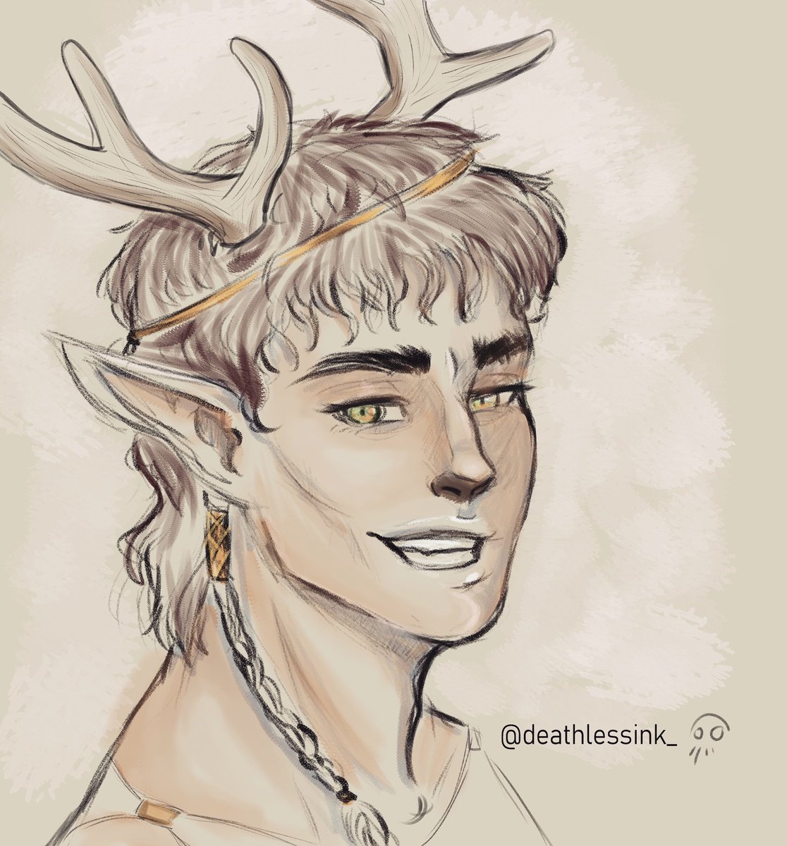 InkDeathless's tweet photo. Demitrius
#cornamenta #sketch #hybrid #ilustración #asta https://t.co/azrUxQ7Dnu