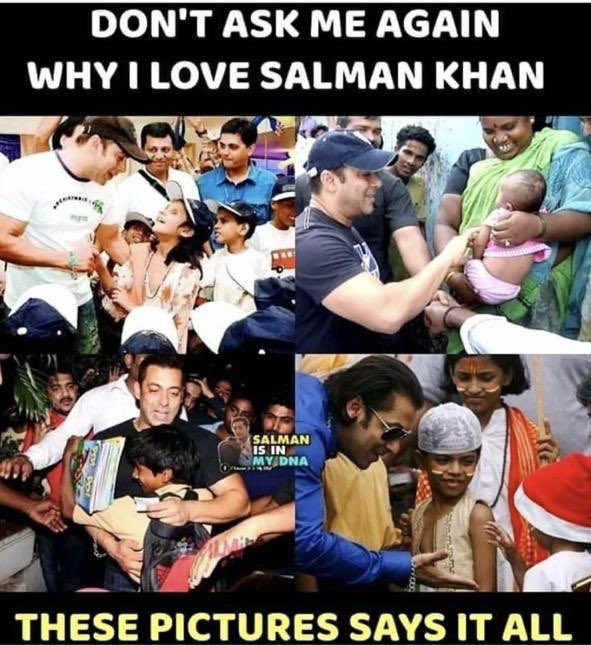 RahoolNKanal's tweet photo. #WeStandBySalmanKhan 40 cr per year on education and 40 cr on health is an audited average... every year... wish someone could surpass this... being there for someone who needs the most is @BeingSalmanKhan bhai... https://t.co/l01RiiT0W2