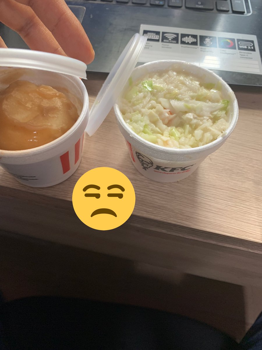 charliindeleble's tweet photo. @KFC_MEXICO ya son muchas veces que pido y siempre sale algo mal pero ya estoy cansado de que lo hagan, pido arroz por qué según es lo que ofrecen en su página y me traen puré, además con promociones del 10 de mayo?!! Estamos a mediados de junio #meduelescoronel #cuantosmas https://t.co/2L4DoPoVcX