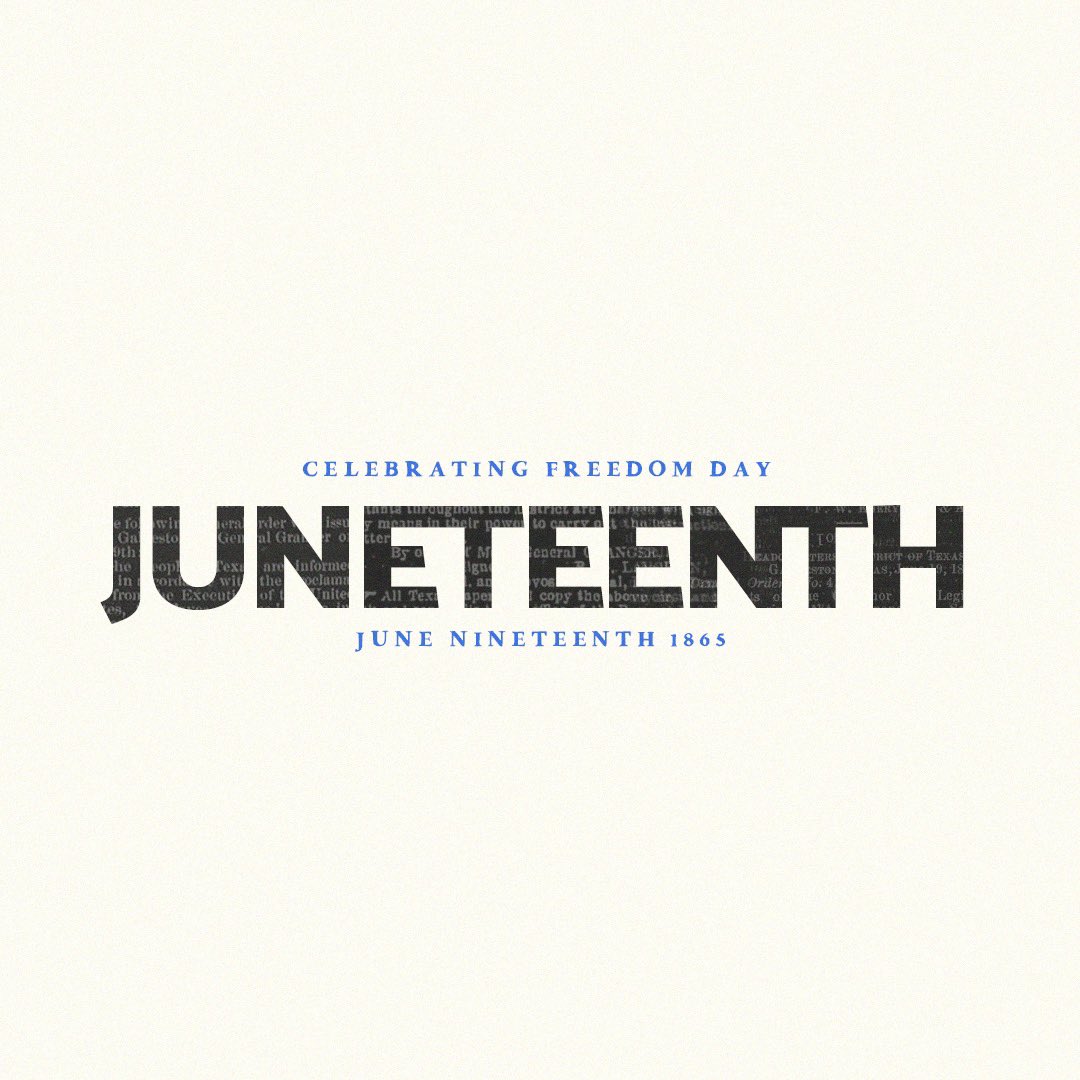 Today we celebrate Juneteenth (also known as Freedom Day) in honor of the emancipation of slaves, and the eventual end of slavery, on this date in 1865. 

God’s desire is for every person to be free. (Galatians 5:1)