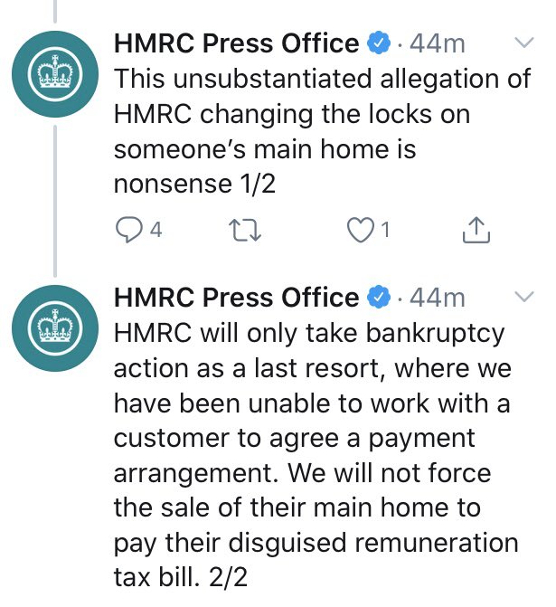 loanchargeAPPG's tweet image. Unsubstantiated?

▪️On the instruction of #HMRC’s solicitors this was stuck on the door of a person HMRC know to be suicidal
▪️House repossessed/locks changed
▪️Their main home
▪️HMRC made them bankrupt

We’ll be making a formal complaint about your dishonesty #LoanChargeScandal