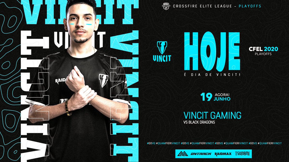 vincitgg's tweet photo. [CROSSFIRE  - #RazerCFEL]

ADVERSÁRIO DEFINIDO!

Enfrentamos a equipe da @blackdragonsBR pela SEMIFINAL do CFEL 2020 Season 1.

Chegou a hora, vamos pra cima! 

#goVG #goVINCIT #quamfieriVINCIT #OntrackBrasil #RaidmaxBrasil #vaidetsu #VINCITGAMING https://t.co/v3J2jGD8W7