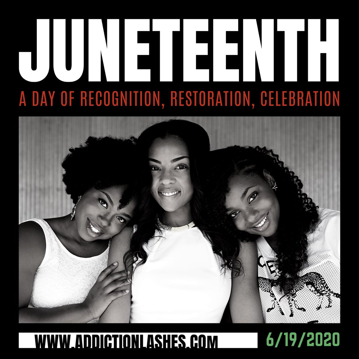 Happy Juneteenth babes🥳🥳 In honor of this holiday, Addiction Lashes is offering 30% off of the entire site using code: lash30. For any questions email management@addictionlashes.com. ENJOY! #shsu #pvamu #3dminklashes #smallbusinessowner #blackownedbusiness #lashesforsale
