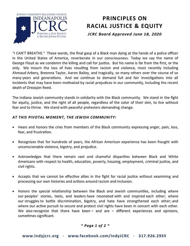 Indianapolis Jewish Community Relations Council tweet media