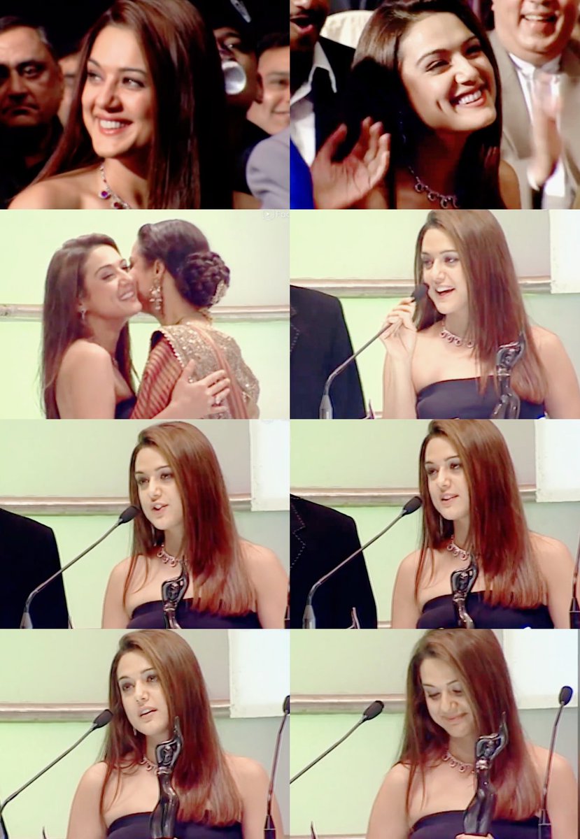 When the stunning and joyful  @realpreityzinta won the Filmfare Best Actress Award for her fantastic acting/role in Kal Ho Naa Ho. 