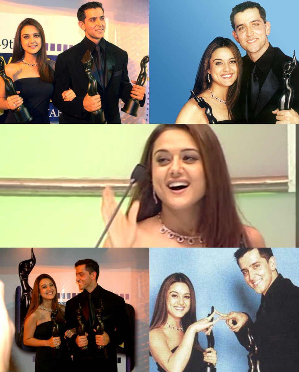 When the stunning and joyful  @realpreityzinta won the Filmfare Best Actress Award for her fantastic acting/role in Kal Ho Naa Ho. 