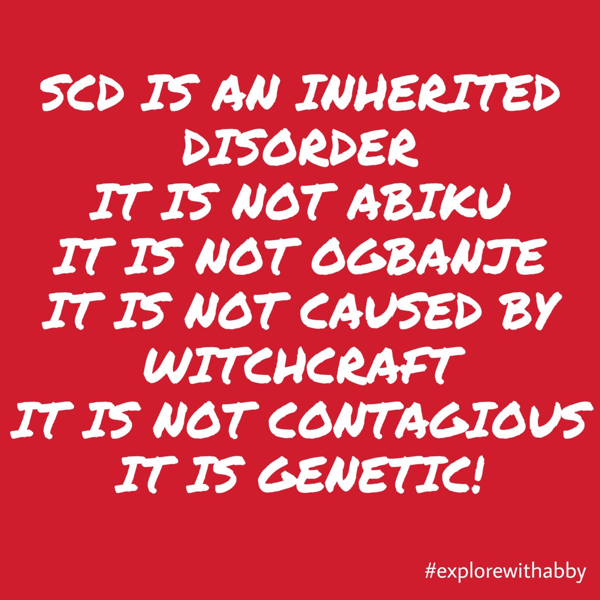 abigailsenlaja's tweet photo. Today (June 19) is #worldsicklecellday.
I celebrate all SC warriors today for staying strong always💪 And I hope people #stopstigmatizing SC warriors; understanding that they are just like every one of us.
Also #knowyourgenotype & help end the sickle cycle. https://t.co/HzdkIMBBOn