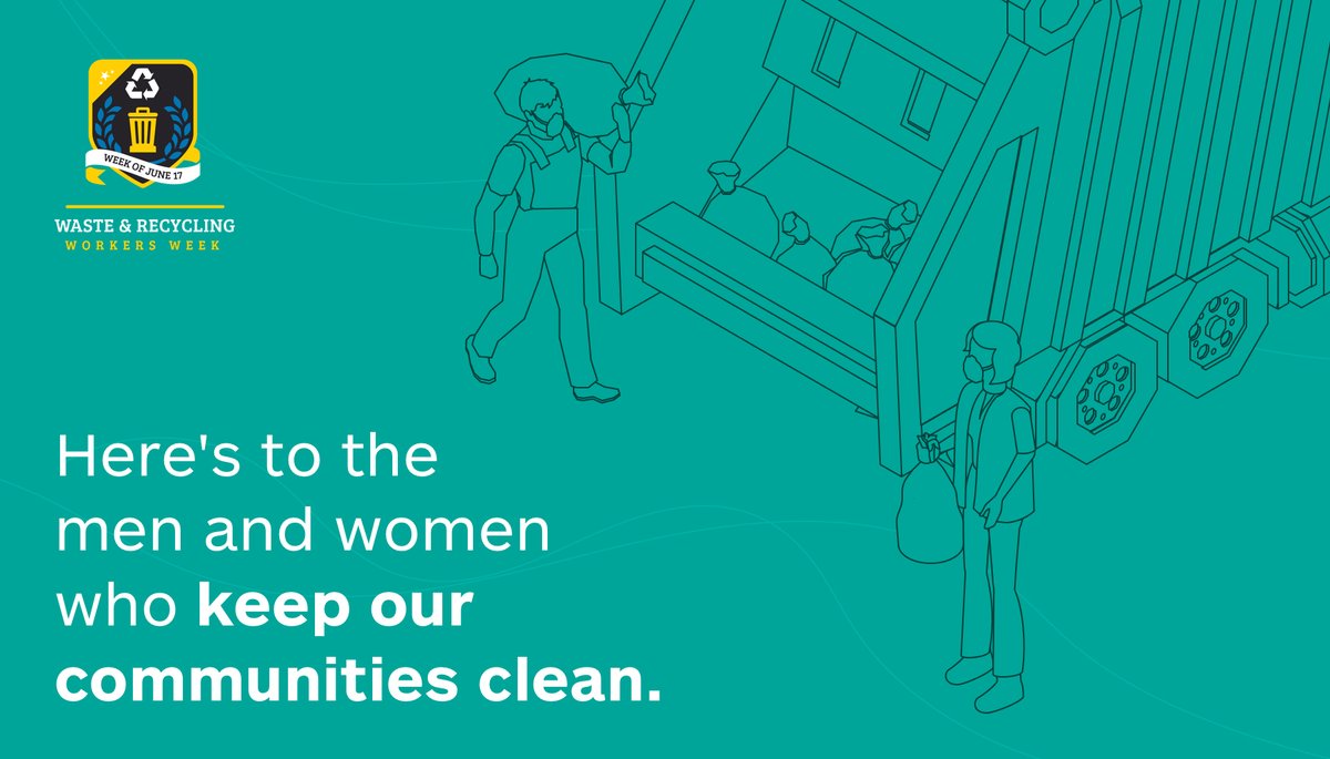 NateMorris's tweet photo. Being a garbage collector is one of the toughest and most dangerous jobs in the world. These men and women are essential to maintaining public health. During this #WasteAndRecyclingWorkersWeek, I salute them for their service to our communities. https://t.co/Uh847lYzdb