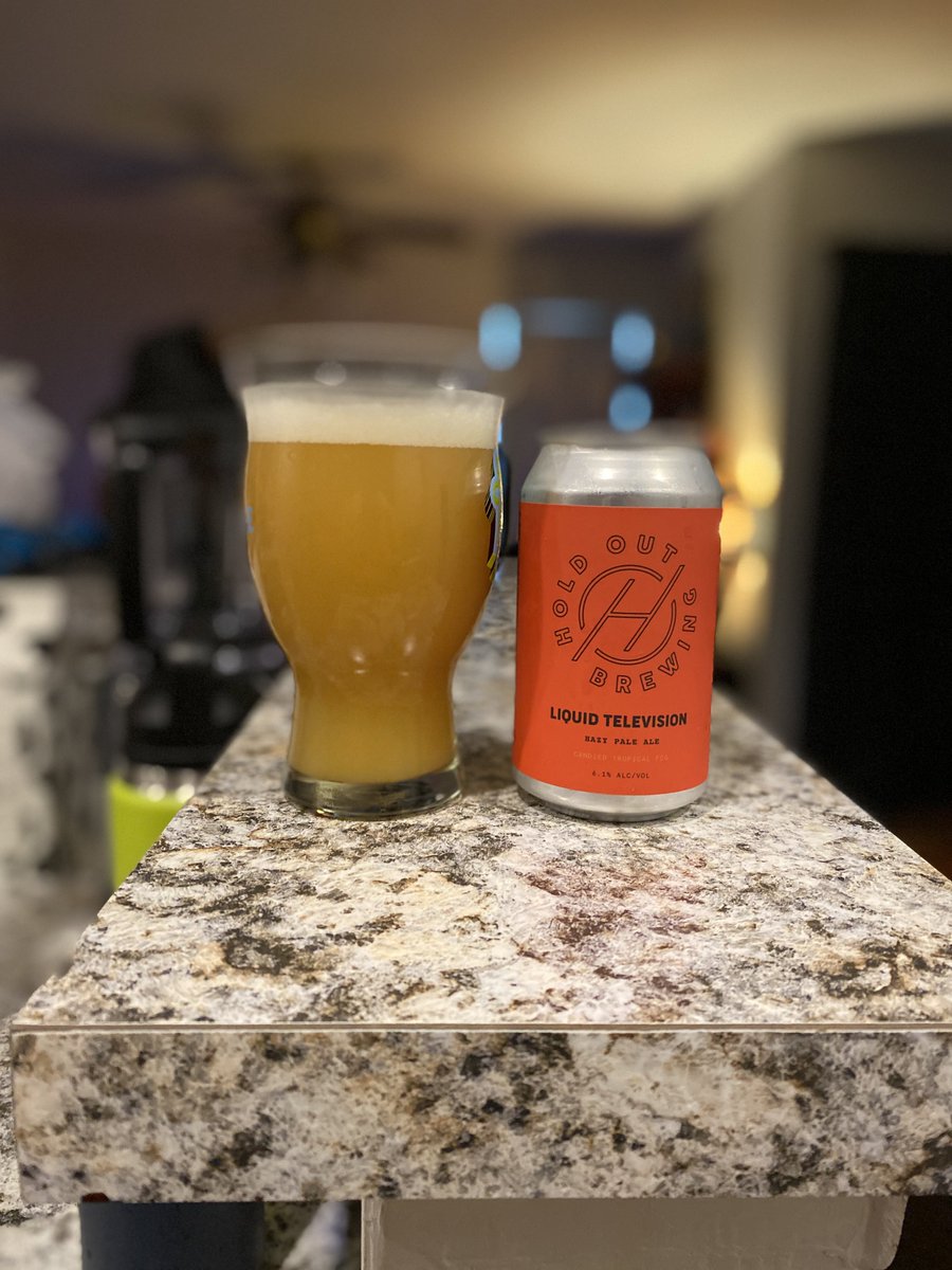 I’d been waiting for this (all tbh) beer from these folks.  @HoldOutBrewing has a long story, & it barely just opened in the pandemic, but the  is straight fire. Worth the wait.   #LiquidTelevision /6