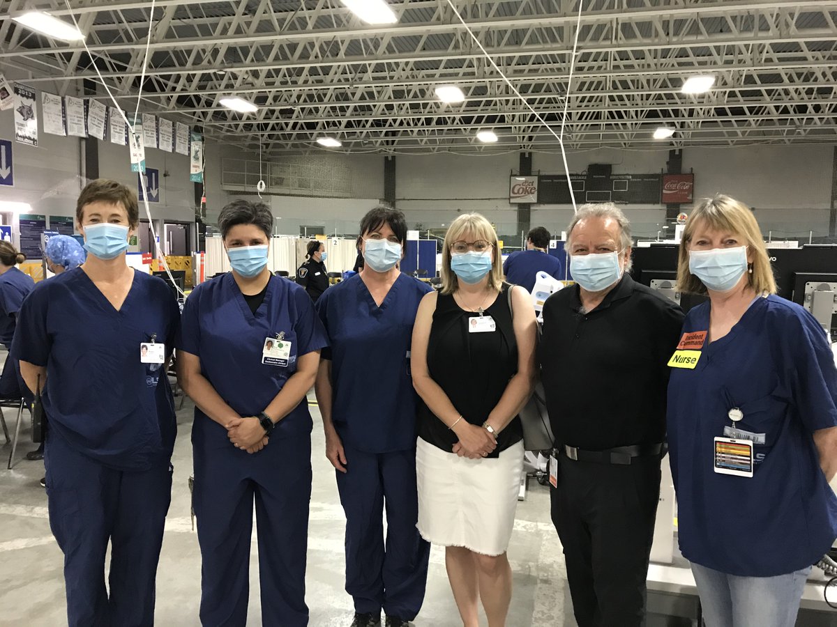 OttawaHospital's tweet photo. Today marks 100 days since the #COVID19 Assessment Centre at Brewer Arena opened!

Staff at The Ottawa Hospital and @CHEO set up the centre in a matter of days back in March, and have since tested over 30K people. 

Thank you to all of the frontline workers who stepped up! https://t.co/UPRzXtATER