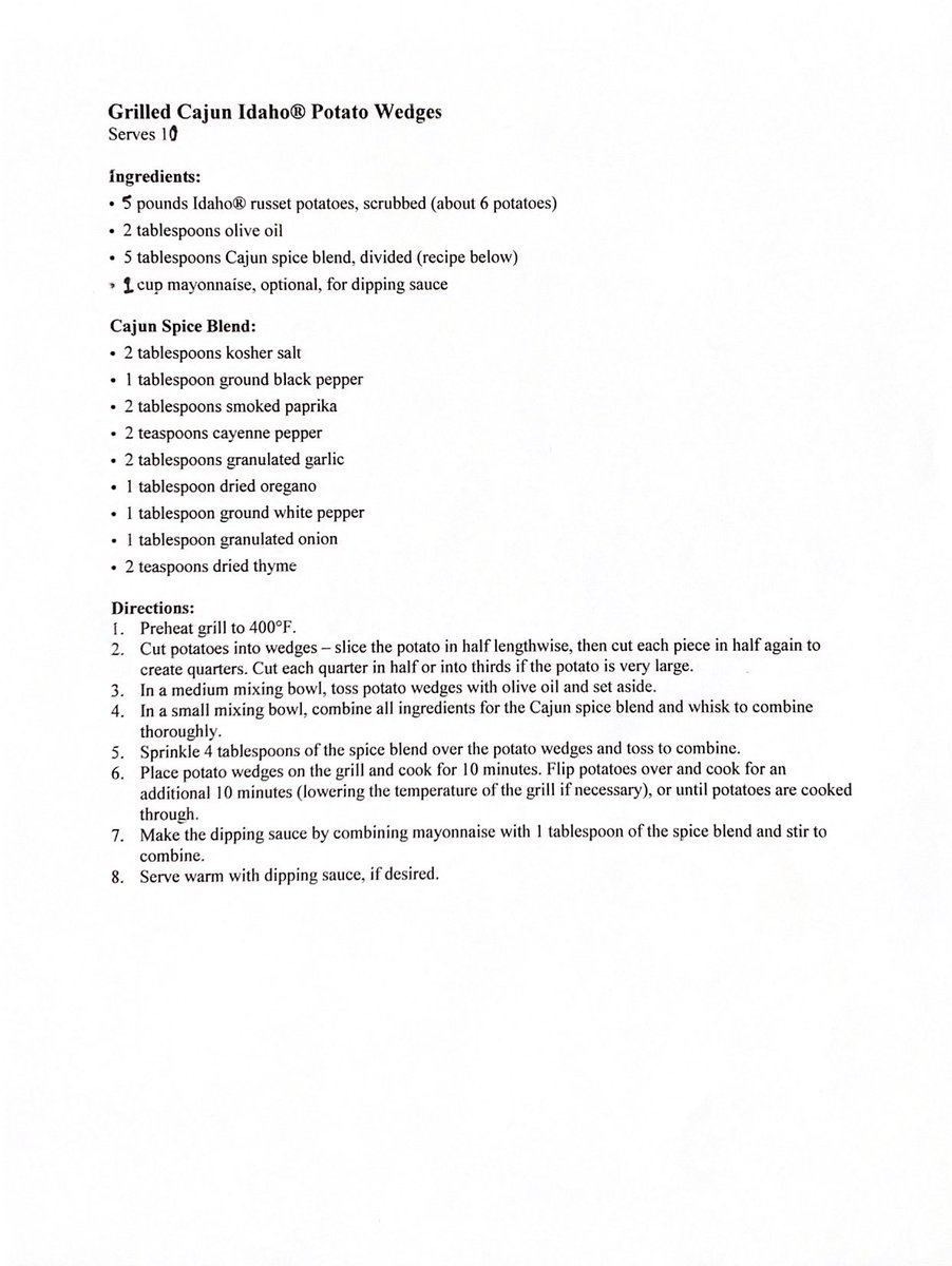 McCartneyFresh's tweet image. Grilling out for Father’s Day? Try something new this weekend with these recipes from @IdahoPotato and make this a Father’s Day dad won’t forget! More recipes available at idahopotato.com/recipes/tag/gr… #FathersDay