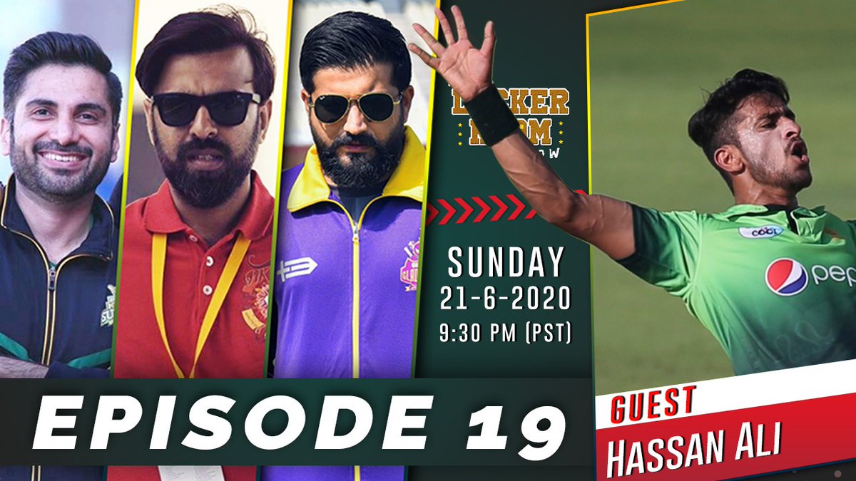 LockerRoomPK's tweet photo. Talk of the town &amp; the super energetic @RealHa55an to enter The Locker Room this Sunday.
An incredible outing with Pakistan in #CT17, decline in the performance graph, injuries &amp; much more you can hear in this episode.
Got questions? Send:
https://t.co/zJHnH5nrUB

#LockerRoomShow https://t.co/v2cAdYmI8S