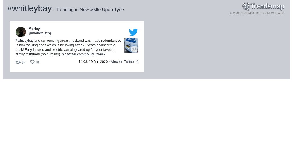 #whitleybay is now trending in #NewcastleUponTyne

trendsmap.com/r/GB_NEW_kcabvq
