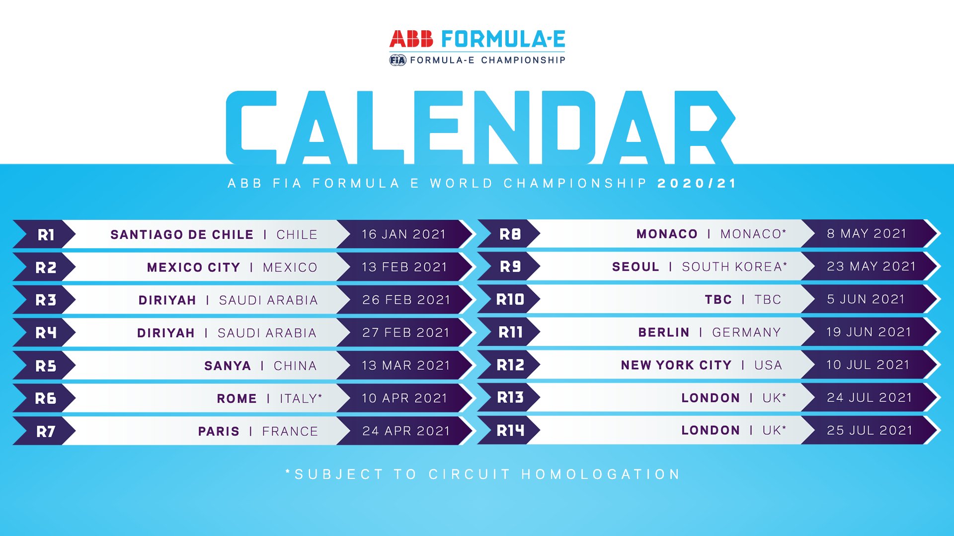 formula calendar