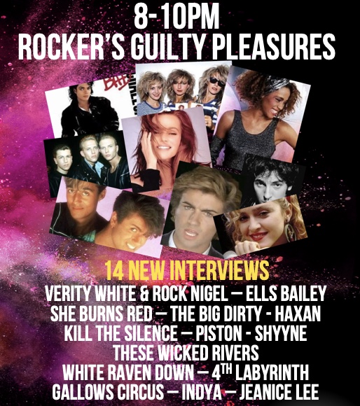 GuyB_rockshow's tweet photo. Yes folks, @VeeBear and #rocknigel kick off guilty pleasures tonight on https://t.co/QwdpOSZDCT radio
@EllesBailey @WhiteRavenDown @HaxanBand @GallowsCircus @IndyaOfficial @4thLabyrinth and the filthy @bigdirtyrock all up next. https://t.co/BEy3Ed12De