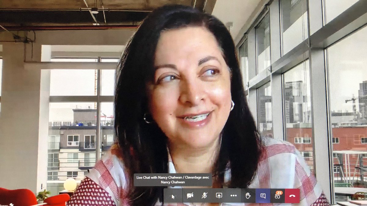JFClaudeMSM's tweet photo. Great to hear our Deputy, Chief Human Resources Officer @NancyChahwan, share her #COVID19 experience with employees, and thank #OCHRO staff for their hard work during the pandemic and in the weeks and months ahead. #NPSW https://t.co/ohMKUko9FM