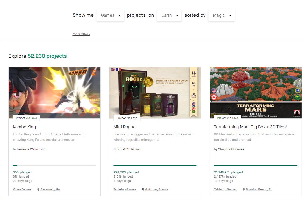 It's been 10 days since the KS launch, and we've crossed the threshold of 900% funding, and managed to be a Project We Love! This is bananas!! Glad that #roguelike games can get this kind of attention even as #boardgames!