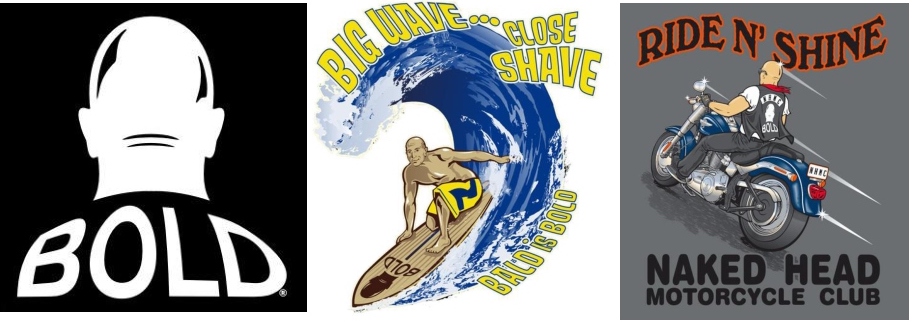 Direct to you or direct to dad and 20% off! Our BOLD-look apparel--the perfect gift for the bald guys. Choose: classic logo, sport or island collections. *add charge for overnight shipping. #fathersday, #Dadsday, #fathersdaygift, #bald, #bold, #baldguys, bold-look.com