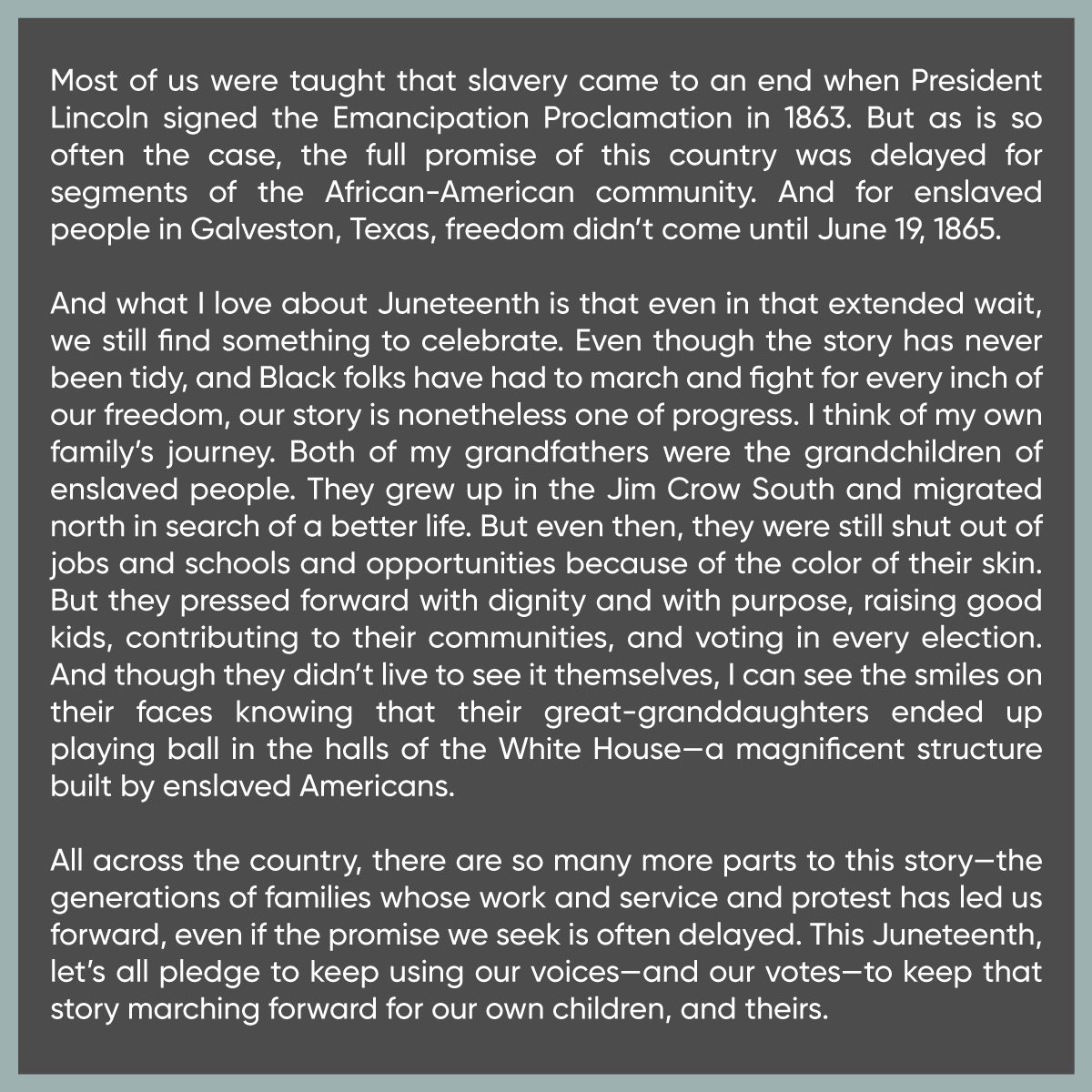 Splash_Chicago's tweet photo. #Juneteenth @MichelleObama https://t.co/XfuuIrRrfa