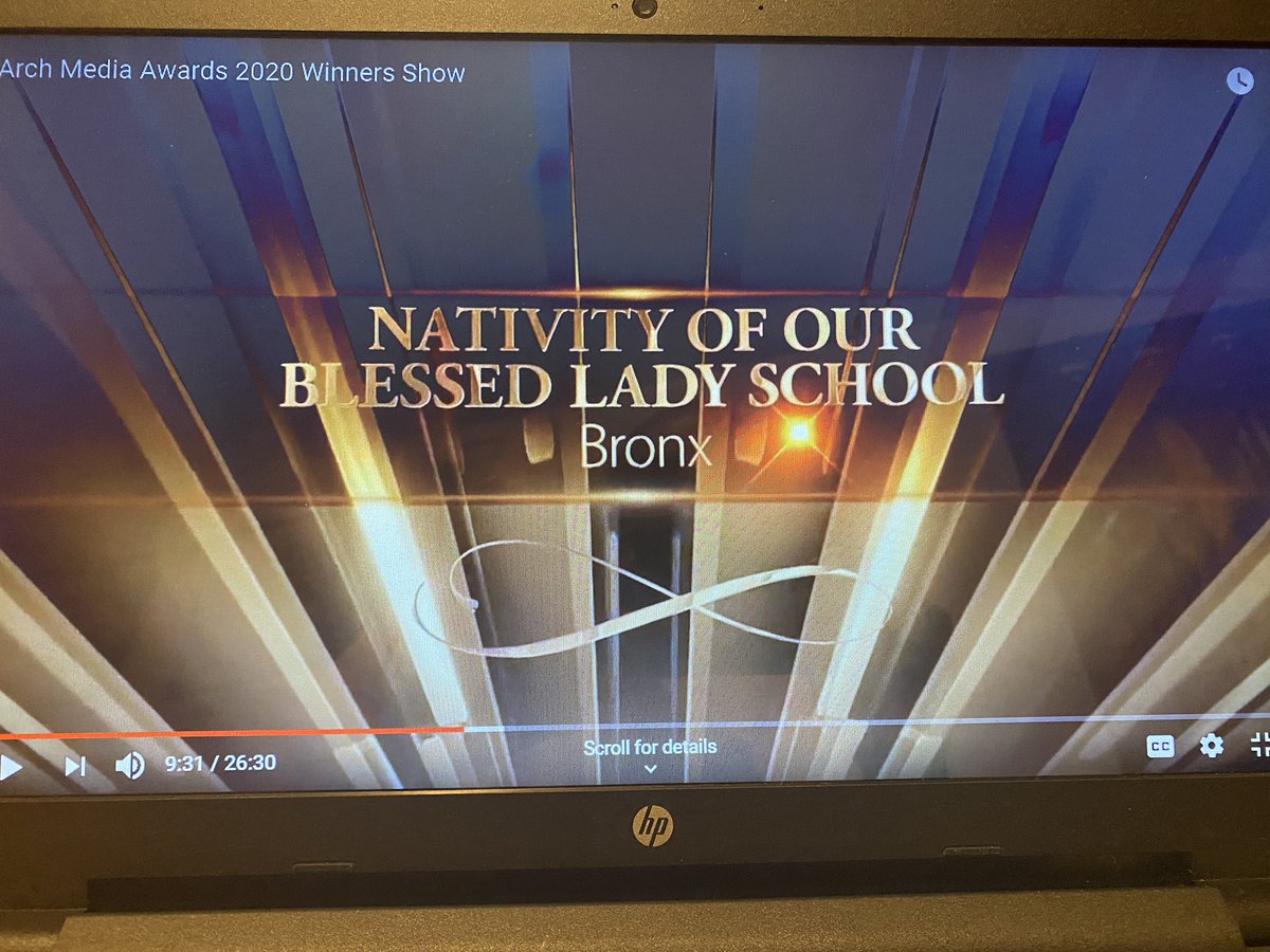 NativityBronx's tweet photo. Congratulations to our school! Winners of the 2020 Annual Arch Media Awards! 🏆 ⭐️ ⭐️ ⭐️ 👏🏽👏🏽👏🏽 #archies #adny #nativityschool #smallschoolbigheart ❤️ @ArchNY_Schools @NE_BronxADNY @BXNEEBSchools https://t.co/UdygNRV6GK