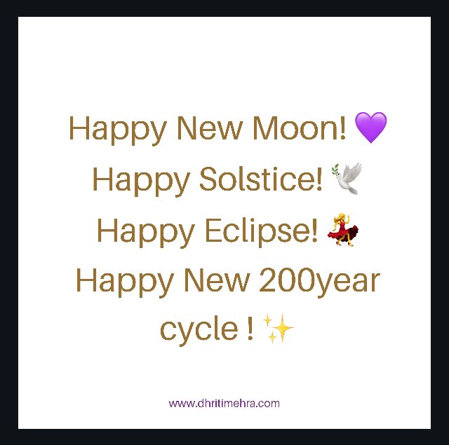 DhritiMehra's tweet photo. It is a BIG weekend! π₯°
It is time to set an intention for yourself AND Planet Earth πβ¨π
#intention #powerofintention #unity #harmony #Light #DivineBlessings #DivineLove #Joy #Peacefulpeace #timeisnow2020 #groupconsciousness #solstice2020 #newmoonjune2020 #eclipsejune2020 https://t.co/FNaOBvco3b