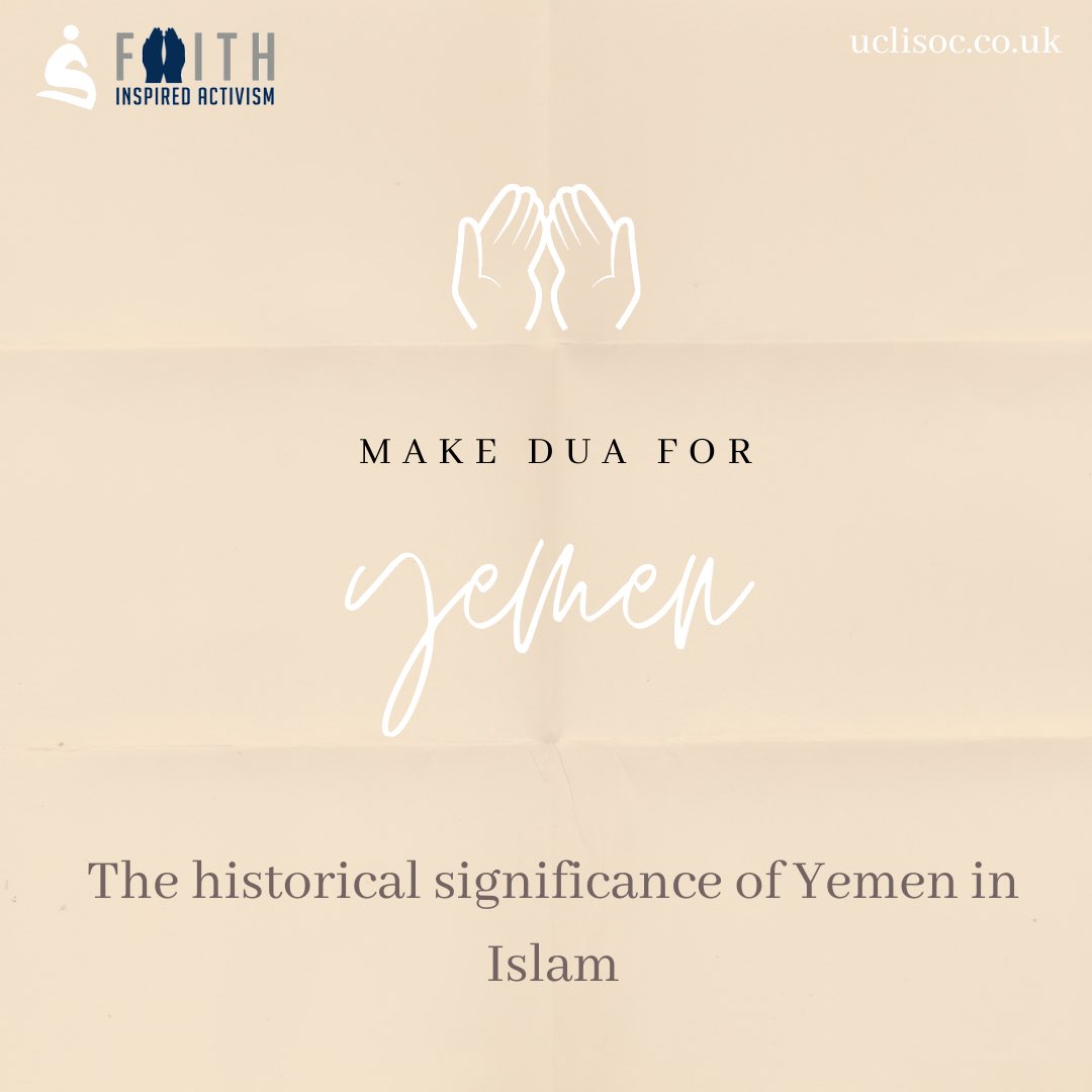 uclisocfia's tweet photo. Many of us don’t know much about just how significant Yemen is in Islam.
https://t.co/bw3ew1NUmI 
#yemen #muslim #yemencrisis #yemencantwait #savethechildren #prayforyemen #dontforgetyemen #humanitariancrisis #covid19 #coronavirus #yemenwar #makedua4yemen https://t.co/aeilyNyeet