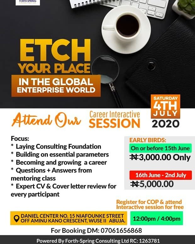 forth_spring's tweet image. #Career Interactive Session. Take your place in the Global #Enterprise World.