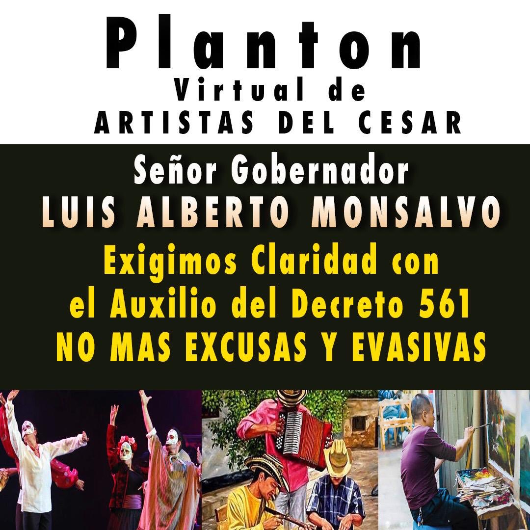 Jrenrrique19's tweet photo. Sr Gobernador del César @luismonsalvo Exigimos claridad, cuando se va a publicar el listado de los beneficiados del decreto #561? En otros Departamentos ya publicaron los listados. Que tanto es la demora? #3mesesynada. #MerecemosRespeto @funmusicosvalle @IvanDuque @mincultura https://t.co/kTbqkQU9Z3