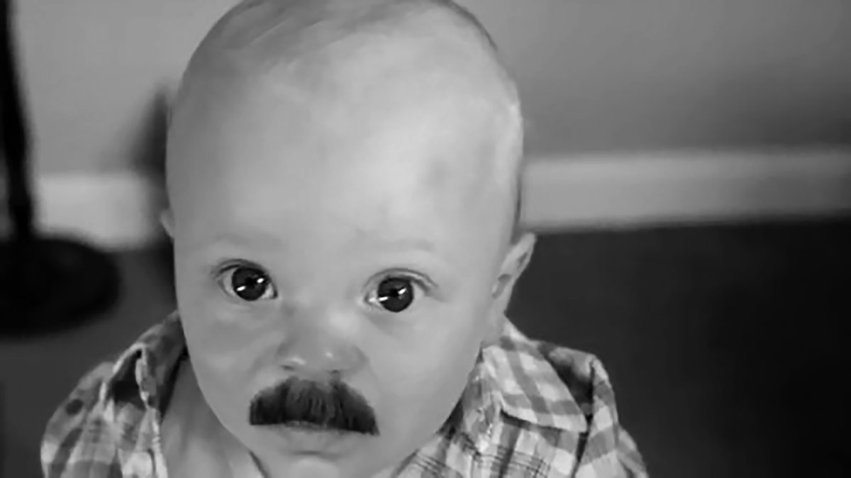 Finding Photographs Of Bolton's Moustache From Its Early Years Was Near Impossible. However, I Did Manage To Track Down One Photograph Of Bolton's Moustache From Its First Week At The 'George H.W. Bush War Hawk Academy'.(Photograph By Barbara Bush Sr.)