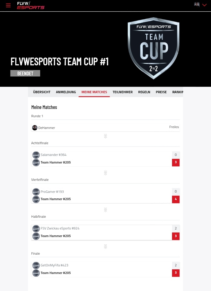 Konnte soeben mit meinem kleinen Bruder <a href="/NHammix/">🚶🏿‍♂️</a> das 2vs2 FIFA Turnier von @flvw_esports gewinnen. Im Halbfinale konnten wir das Spiel nach 0:2 Rückstand noch drehen #DeComeback 😎
150€ nehmen wir mit 🤑🤙🏼

#GOBIG