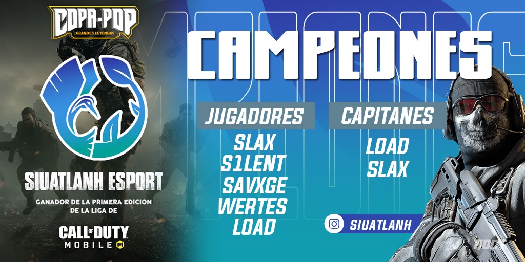 #CoDMobile | SiuatlanH vs Infernal

#VICTORIA🍃

Conseguimos el campeonato en la primera edición de CopaPop, con la coordinación de <a href="/STH_Kod/">Sceptix.</a>
, @STH_LOAD y la gran habilidad de @STH_SilenT, <a href="/STH_itachi/">Savxge.</a> , <a href="/STH_Wertes/">Wertepovicz_esteban</a> Grandes Guerreros.

#PLAYFORTHEWORLD🌎