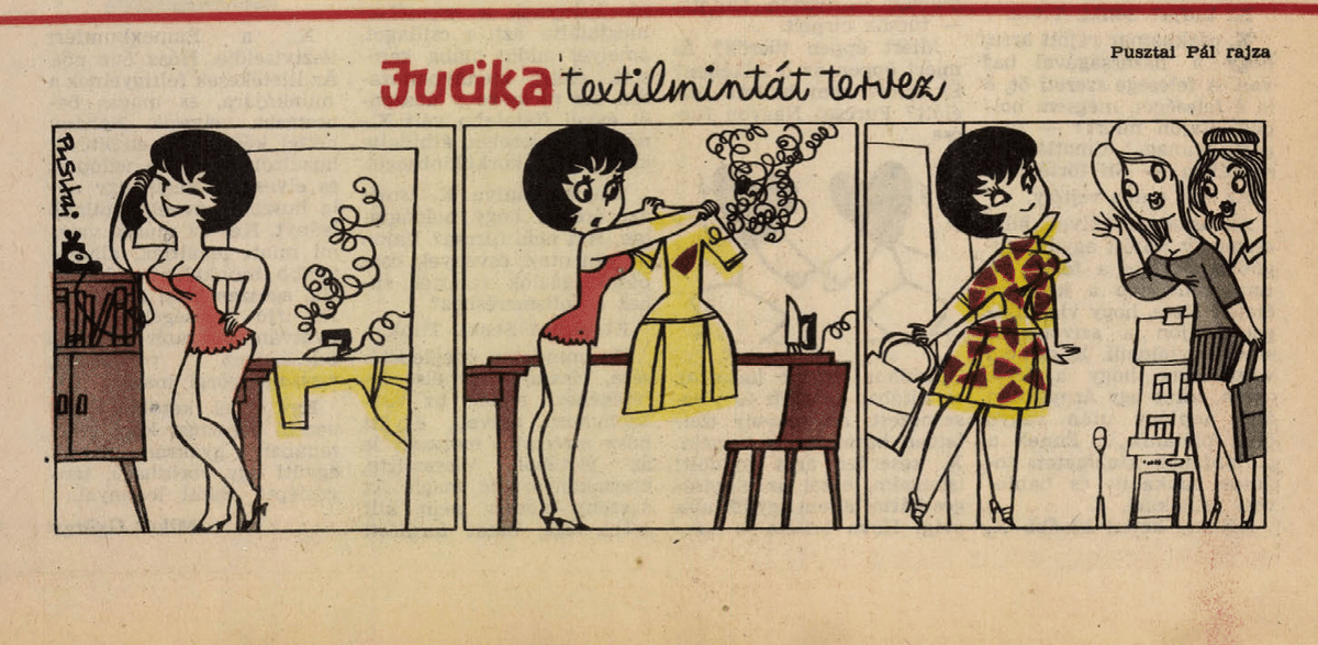 JucikaInOrder's tweet photo. 315. Jucika Designs A Textile Pattern.
Published on Ludas Matyi on the week of April 29th-May 5th, 1963.
#jucika #jucikainorder #jucikachronological
#LudasMatyi #April #April1963 #May #May1963 #Pusztai #PusztaiPál #PálPusztai https://t.co/DiMouqzkGz
