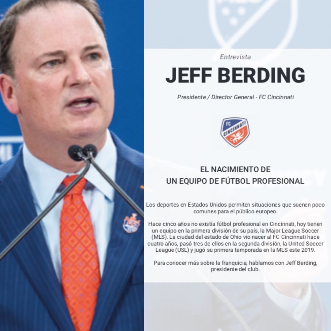 esbs_sport's tweet photo. #ESBSinsight | ¿Cuánto puede costar crear un club de fútbol en Estados Unidos?
El @fccincinnati tiene cinco años y lleva dos en primera división @MLSes consecuencia de la determinación de su actual presidente Jeff Berding.
Lee el artículo completo en
👉https://t.co/Ht7vyI3dBN https://t.co/KLNPg07IC2