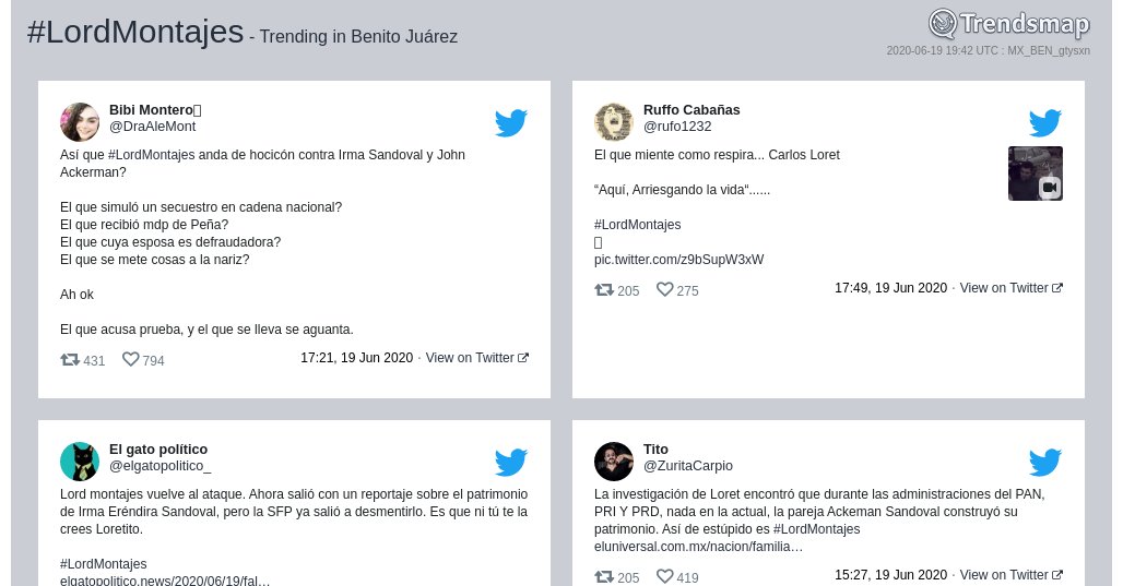 TrendsBJ's tweet photo. #lordmontajes es ahora una tendencia en #BenitoJuárez

https://t.co/pFArpCMx0x https://t.co/WTcm7r0nlk
