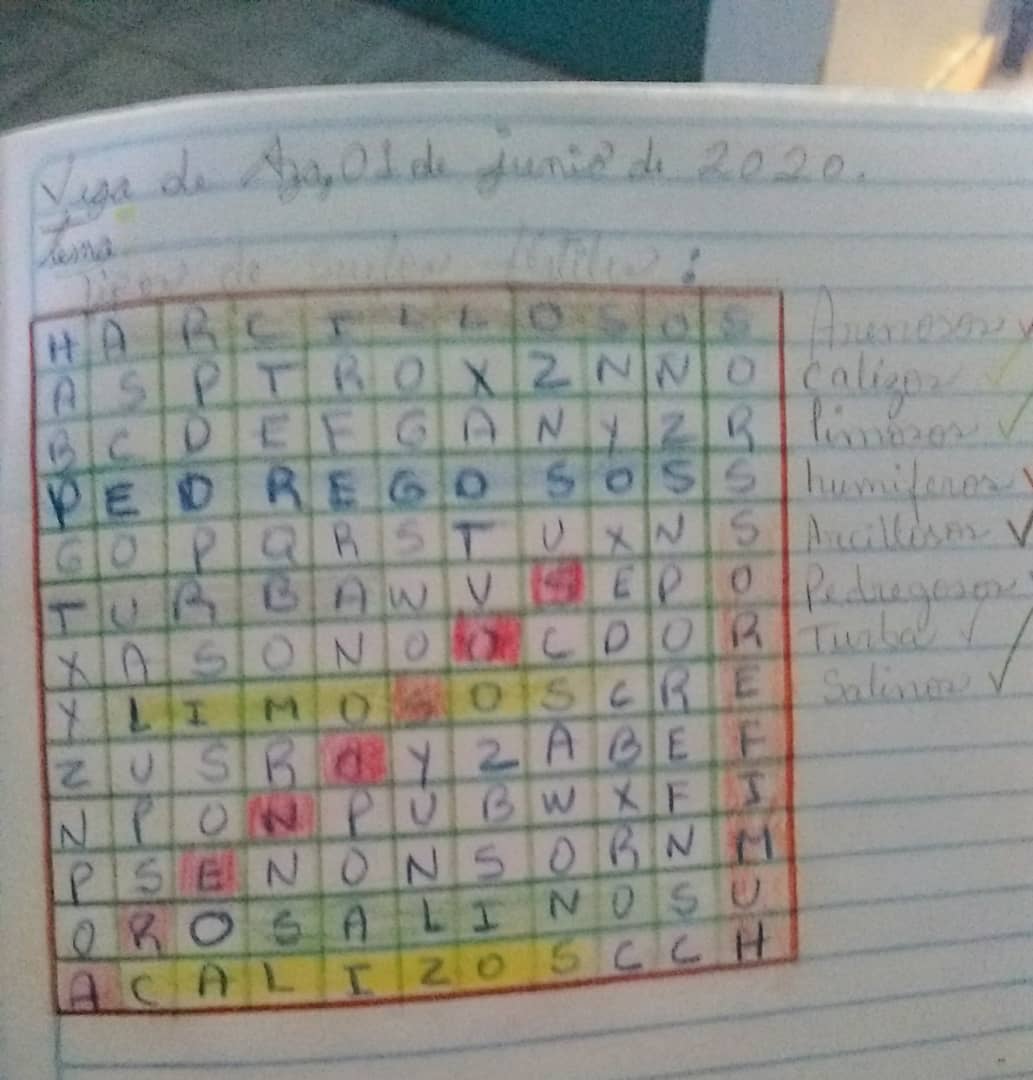 fuertemurachi's tweet photo. Inicial "C"; linea del tiempo Josefa Camejo, 5to "B"; sopa de letras con tipos de suelos fértiles, 3ero "B"; reloj hecho con cartón y decorado con granos de arroz, inicial "C".  @BolivarianasZET @charlychaves @Crazet2011 @ZonaEducTachira  @circuitoeduca11 @fuertemurachi https://t.co/9wqOMOjvBD
