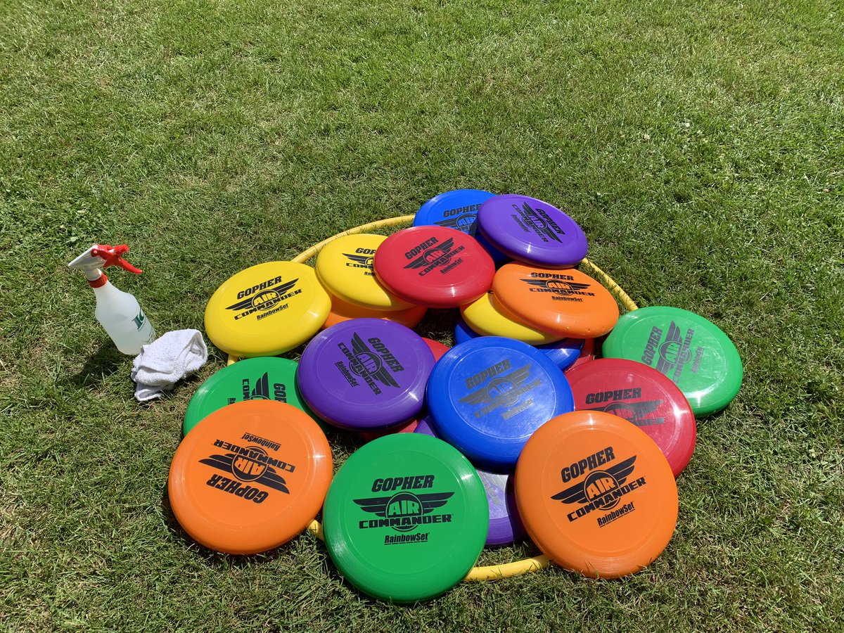 lisamanzini's tweet photo. “Physical Activity” Day on the field. Physical literacy skills through fun stations while maintaining “eagle wing span”/distancing.  It has happened over 2 days, all k-5 students at school (Max 35 on field) had a chance to participate and PA stations description were sent home. https://t.co/PfEAsJq0wO