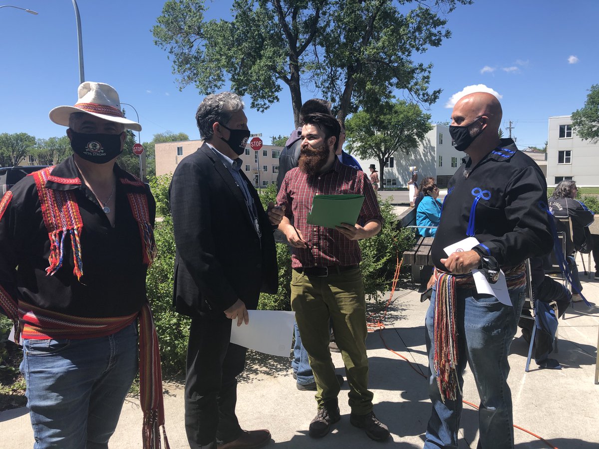 stbstvdan's tweet photo. The Victory at Frog Plain (also known as the Battle of Seven Oaks) is an important day in the history of the Métis, where we defended our rights on this land. Thank you to @MBMetis_MMF for organizing this celebration today. https://t.co/A7CsTP7tLj