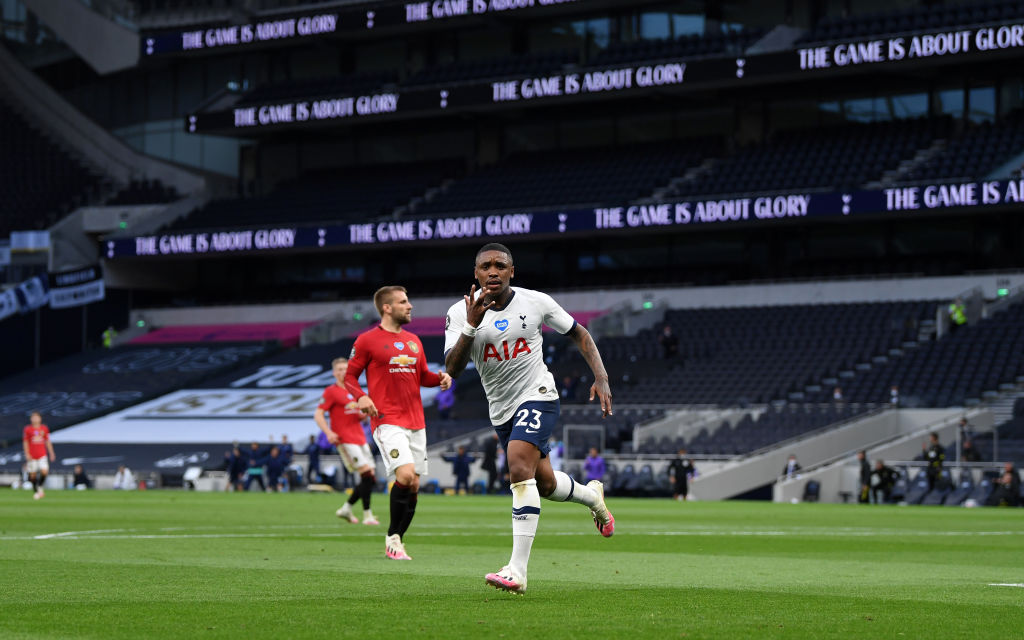 sempakbool's tweet image. Rekor Steven Bergwijn – untuk @SpursOfficial di Tottenham Hotspur Stadium:

⚽ v Man City
⚽ v Wolves
⚽ v Man Utd

Dirinya tercatat sebagai pemain kedua #Tottenham yang mencetak 3 gol dari 3 penampilan kandang pertamanya setelah Rafael van der Vaart di 2010. 
#ManchesterUnited