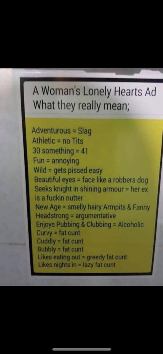RudeBalloons's tweet photo. A guide to dating terms... #dating #slag #badtaste #cunt https://t.co/q2yRnGWnff
