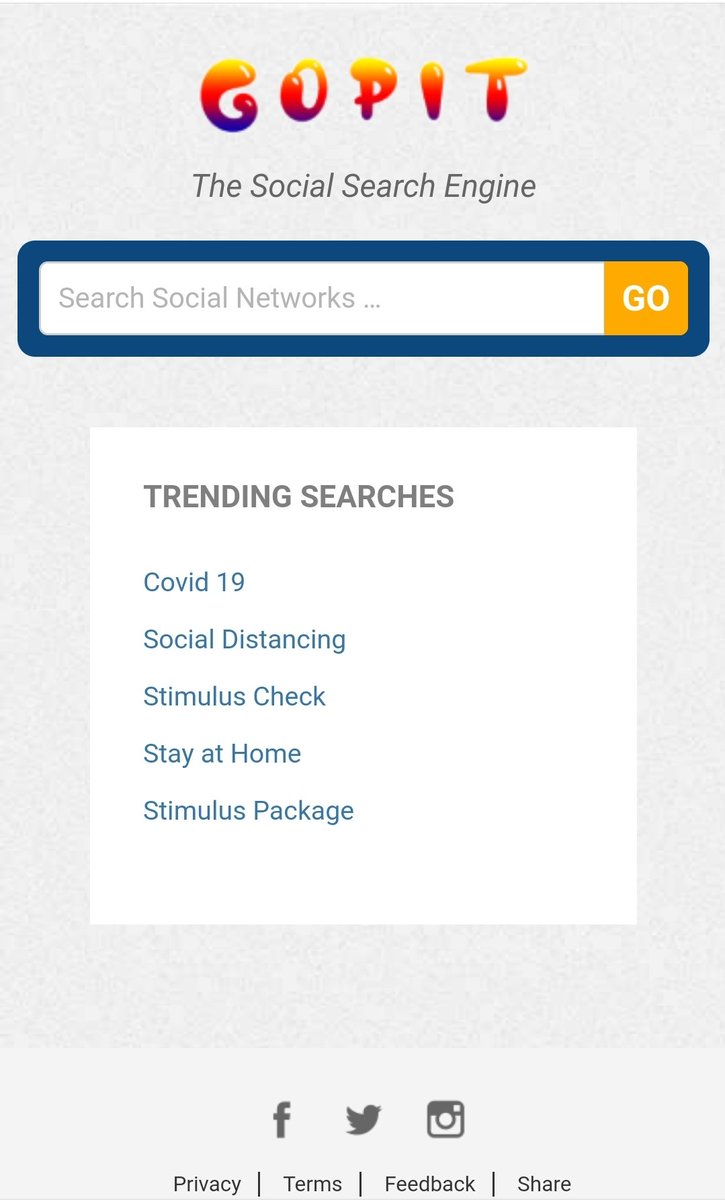 GoPit Search Engine tweet media