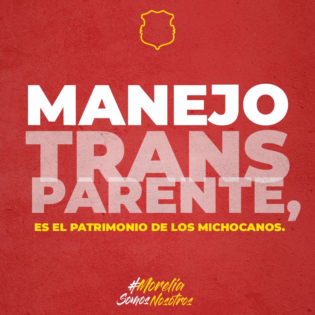 MoreliaClub's tweet photo. ¡BASTA DE JUGAR CON LOS COLORES Y EL PATRIMONIO PÚBLICO! La afición merece respeto, que se hable con verdad. 
Nosotros damos la cara por nuestro proyecto.
Exigimos transparencia. ¿En manos de quiénes está el futuro del fútbol? #MoreliaSomosNosotros @ghostfigueroa https://t.co/awTZ4Lhq9g