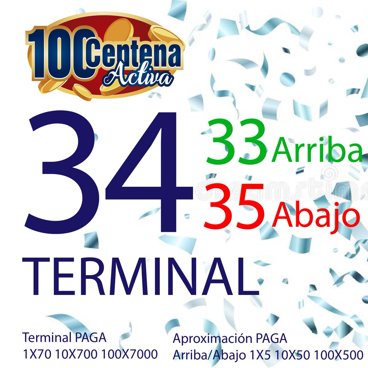 centenaactiva's tweet image. RESULTADO DE SORTEO 
Centena Activa 
19/06/2020 
04:15 PM 
TERMINAL 34 
#19Jun